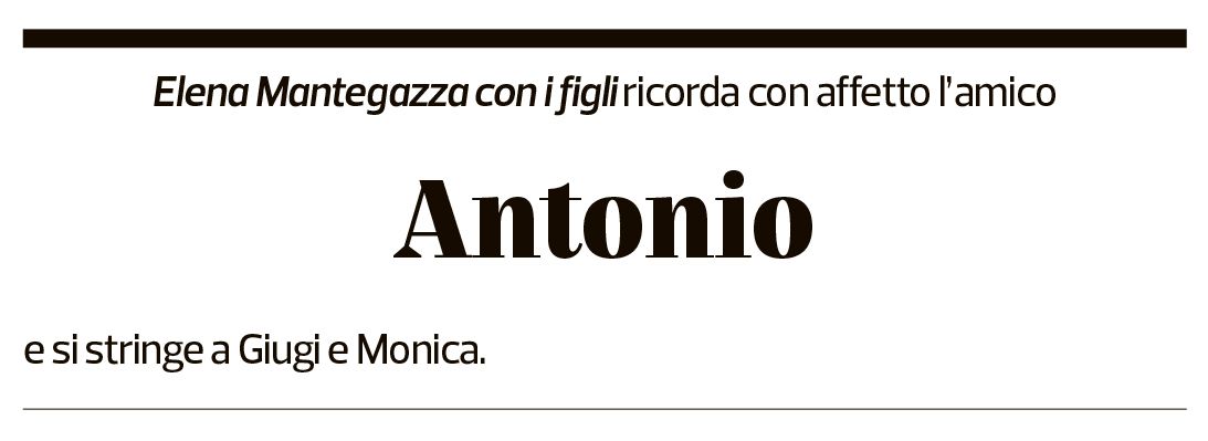 Annuncio funebre Antonio Saladino