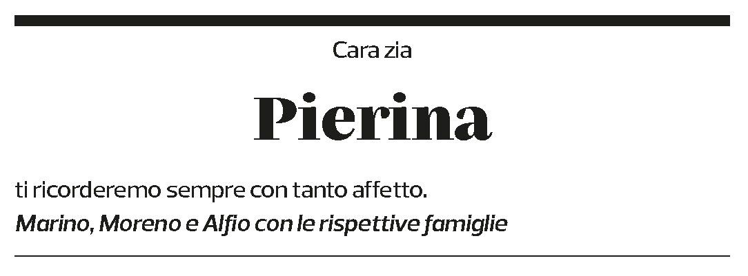 Annuncio funebre Pierina Grassi