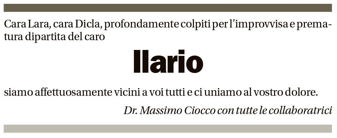 Annuncio funebre Ilario Ballerini