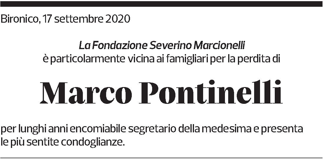 Annuncio funebre Marco Pontinelli