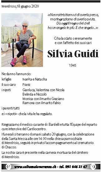 Annuncio funebre Silvia Guidi