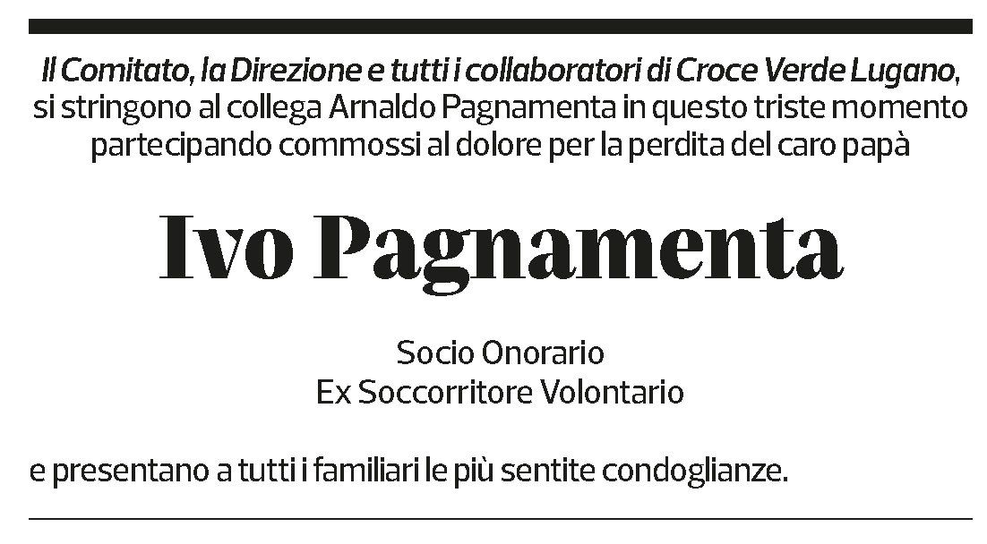 Annuncio funebre Ivo Pagnamenta