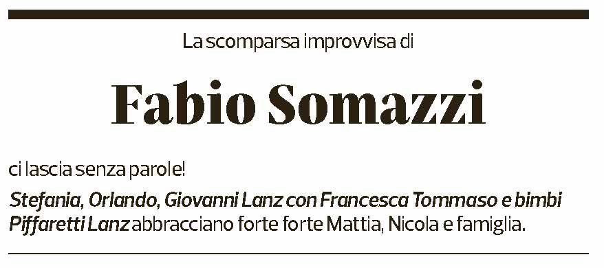 Annuncio funebre Fabio Somazzi