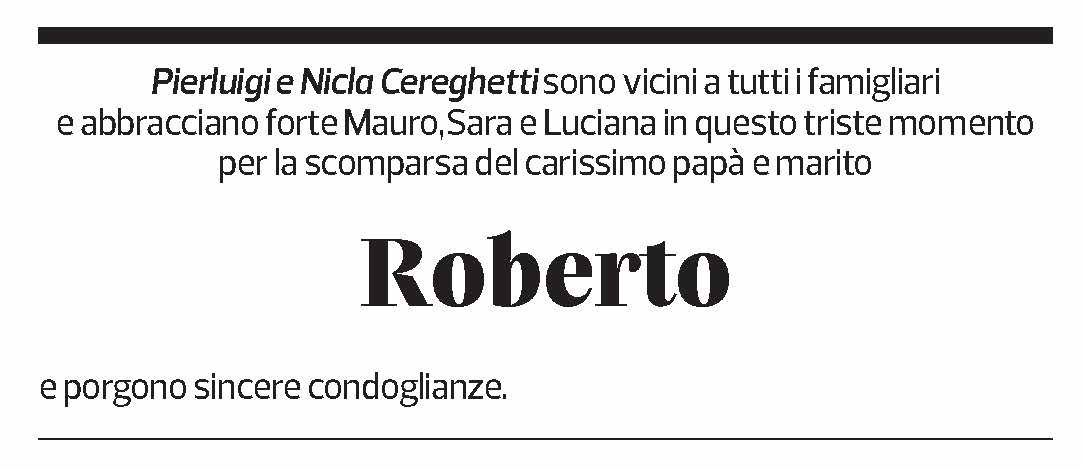 Annuncio funebre Roberto Meroni