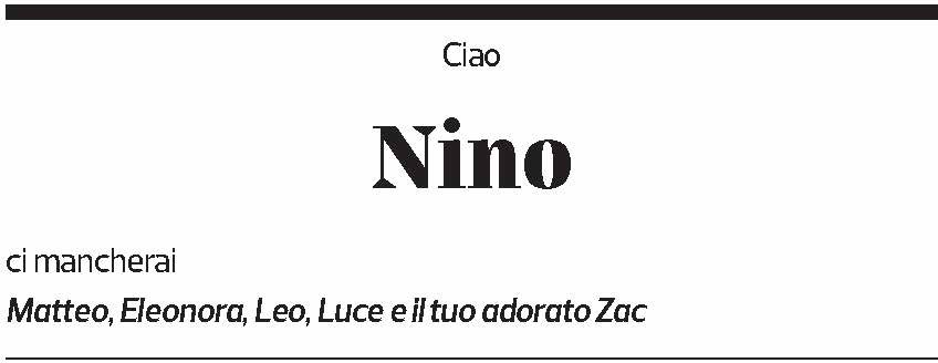 Annuncio funebre Nino Tarchini