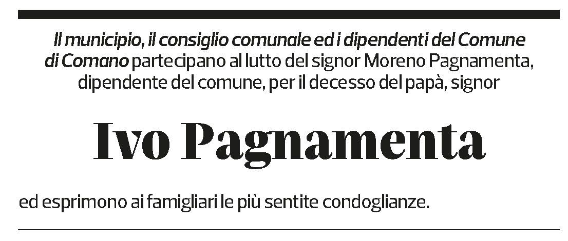 Annuncio funebre Ivo Pagnamenta
