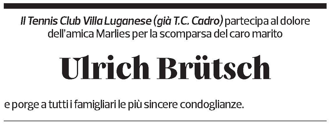 Annuncio funebre Ulrich Brütsch