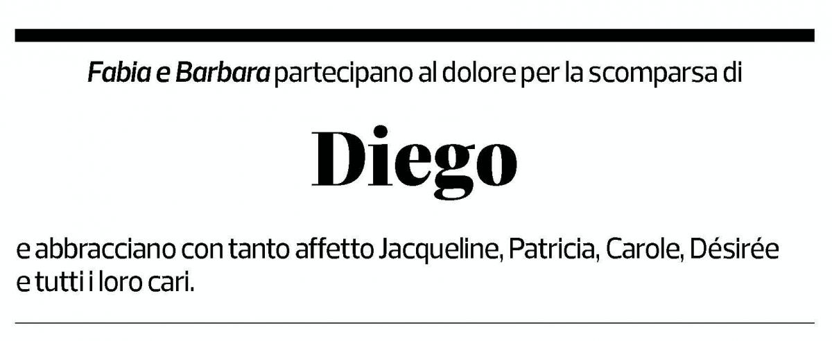 Annuncio funebre Diego Lissi