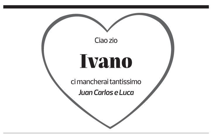 Annuncio funebre Ivano Bettini