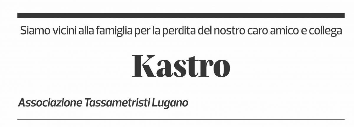 Annuncio funebre Kastro 