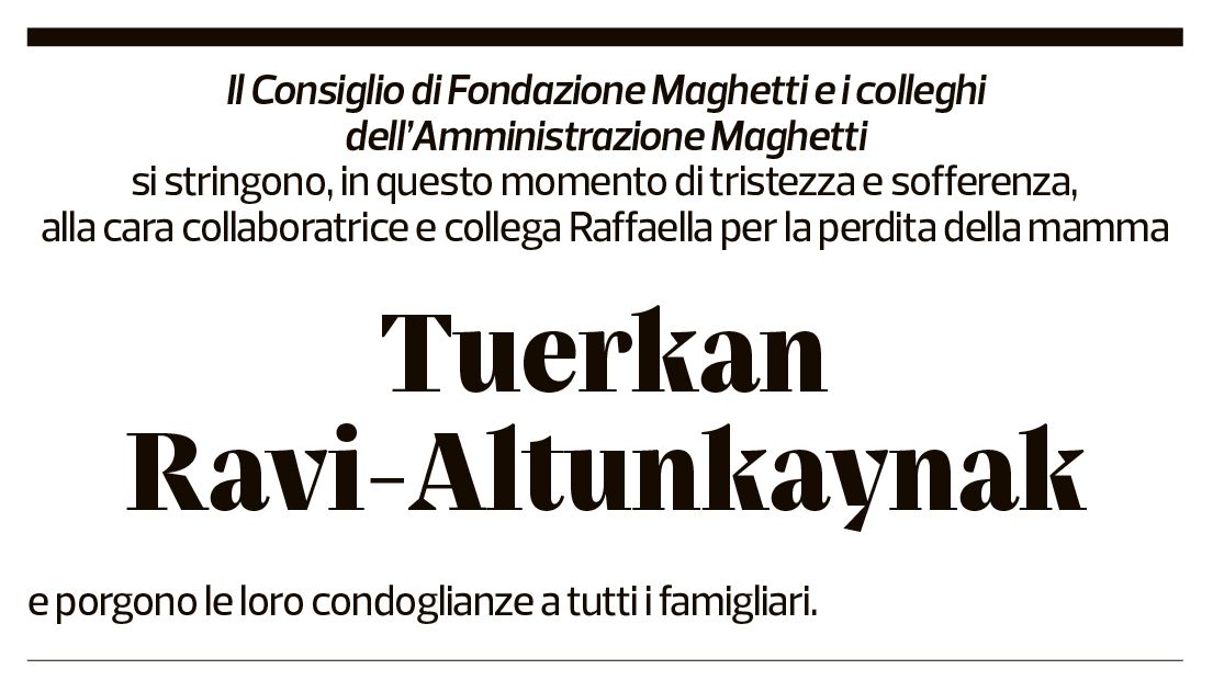 Annuncio funebre Tuerkan Ravi-altunkaynak