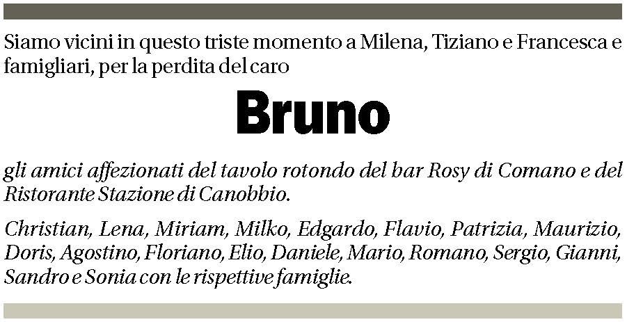 Annuncio funebre Bruno Beyeler