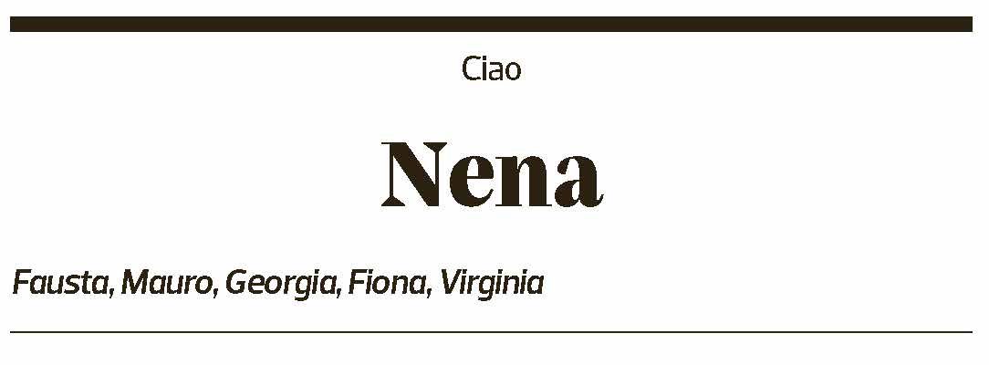 Annuncio funebre Nena Picco