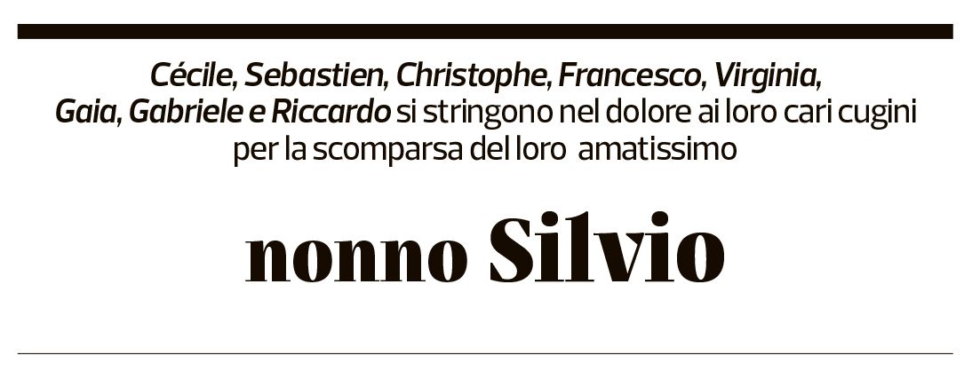 Annuncio funebre Silvio Soldati