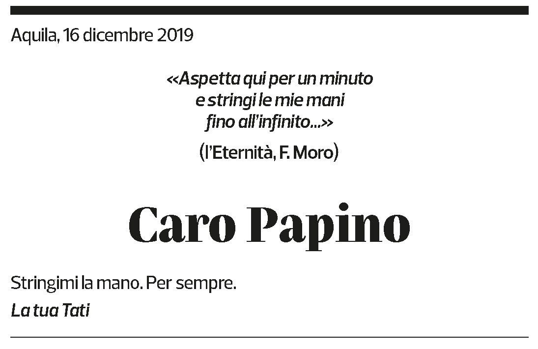 Annuncio funebre Gianbattista Pinotti