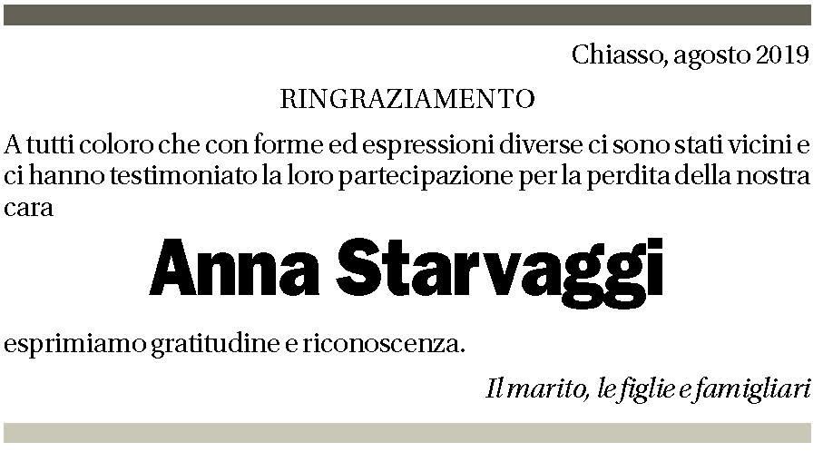 Annuncio funebre Anna Starvaggi