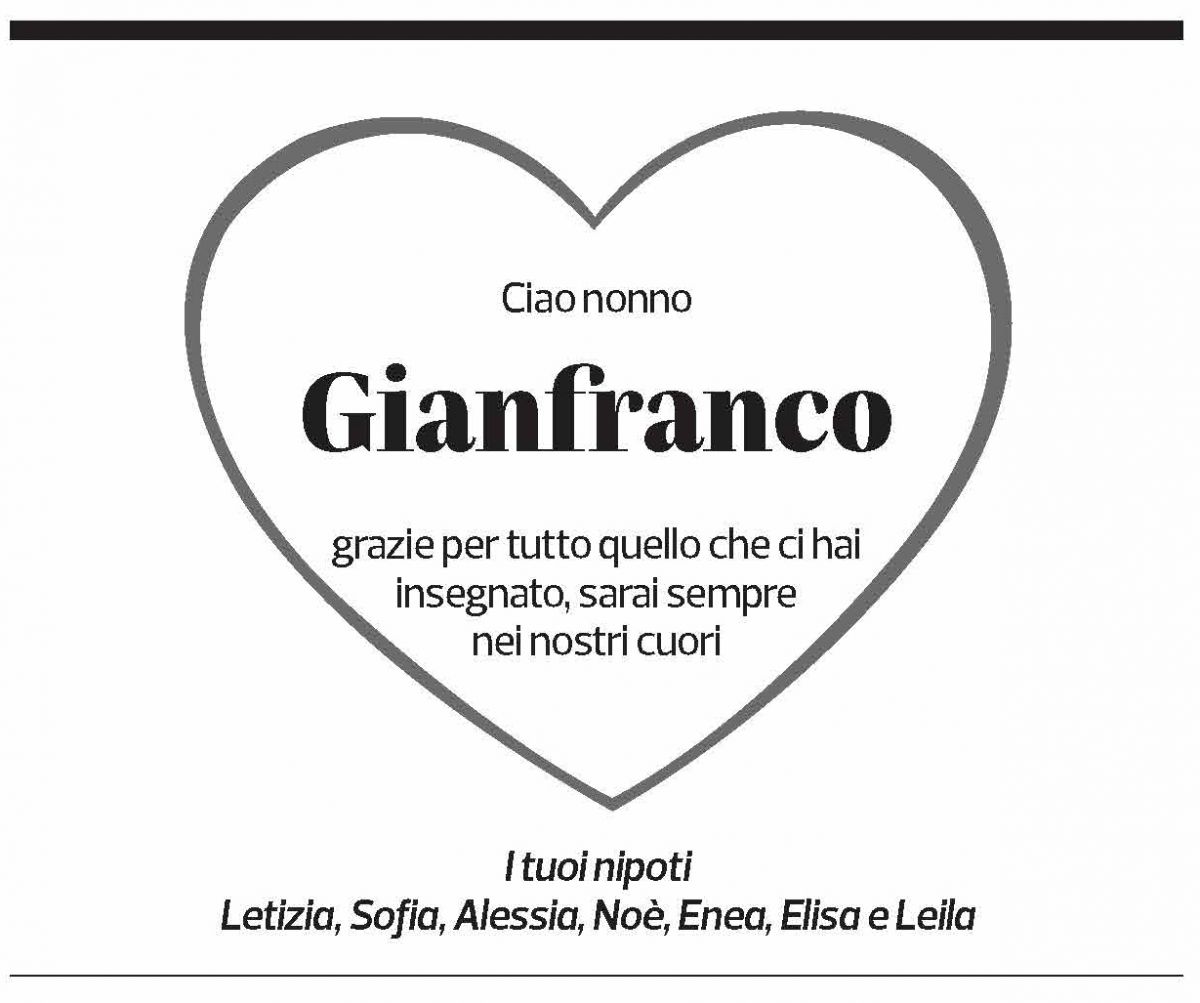 Annuncio funebre Gianfranco Scerpella