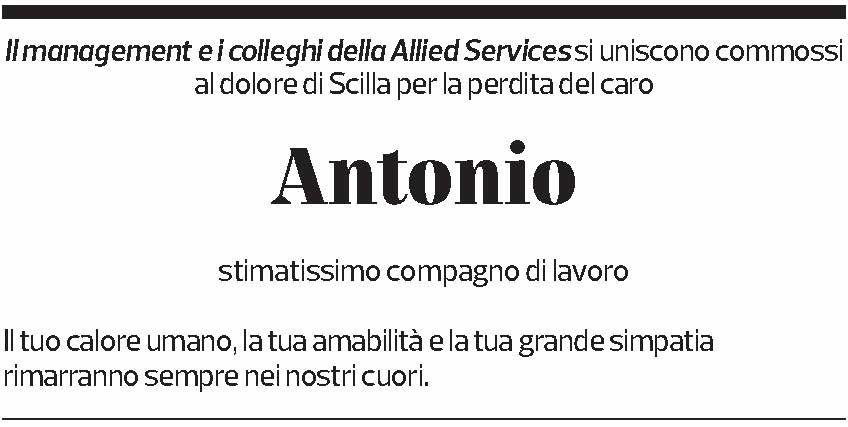 Annuncio funebre Antonio Todaro