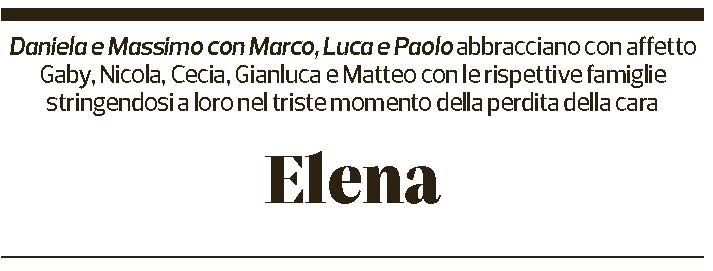 Annuncio funebre Elena Generali Felder