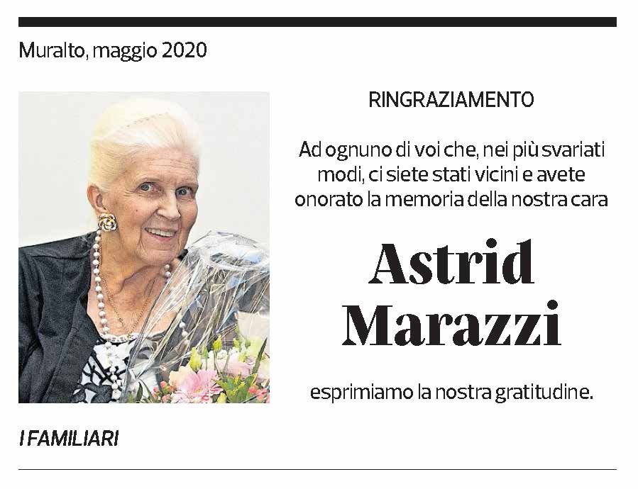 Annuncio funebre Astrid Marazzi