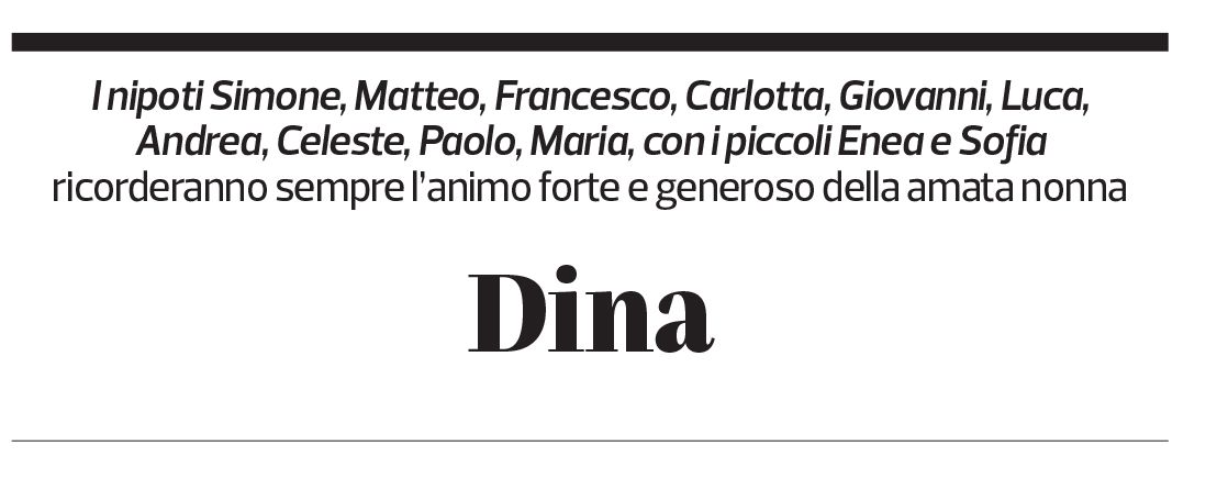 Annuncio funebre Dina Di Stefano