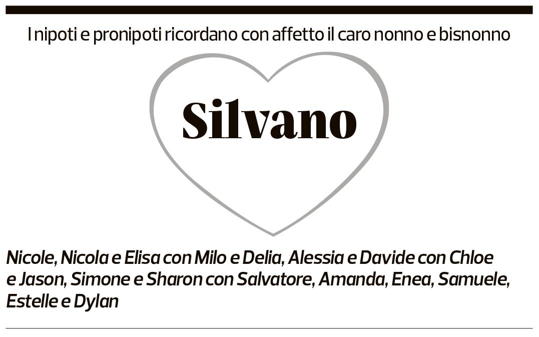 Annuncio funebre Silvano Jelmoni