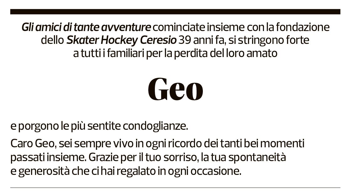 Annuncio funebre Geo Jeanmaire