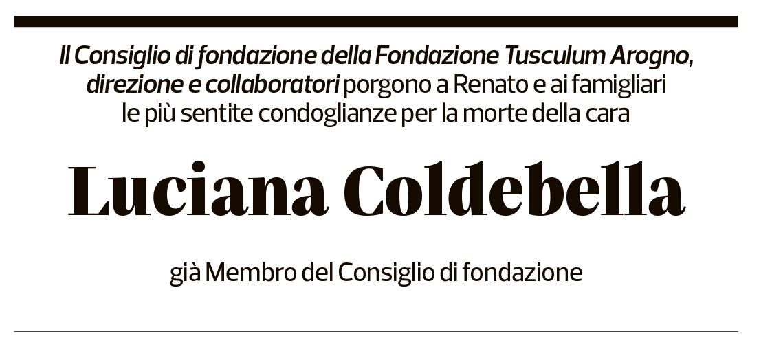 Annuncio funebre Luciana Coldebella