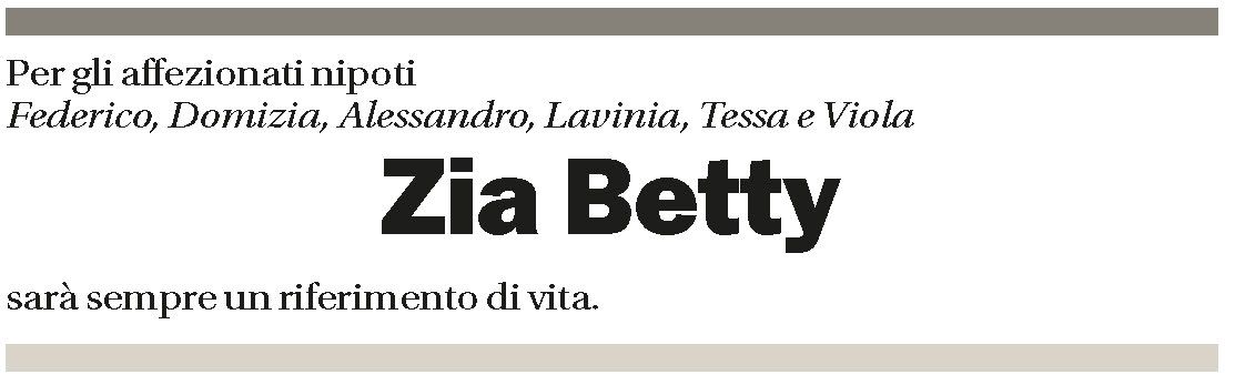 Annuncio funebre Elisabetta Muratore Robotti