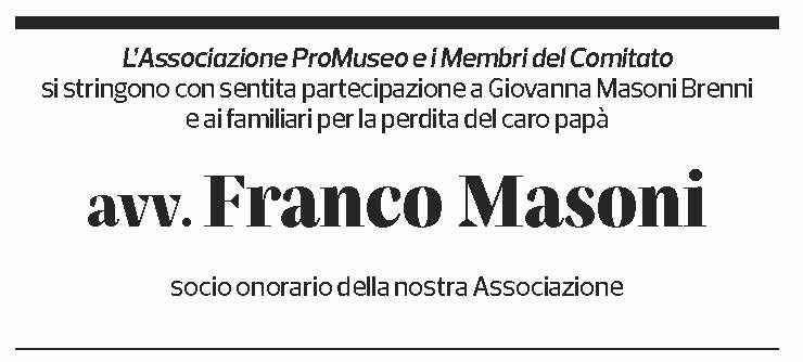 Annuncio funebre Franco Masoni