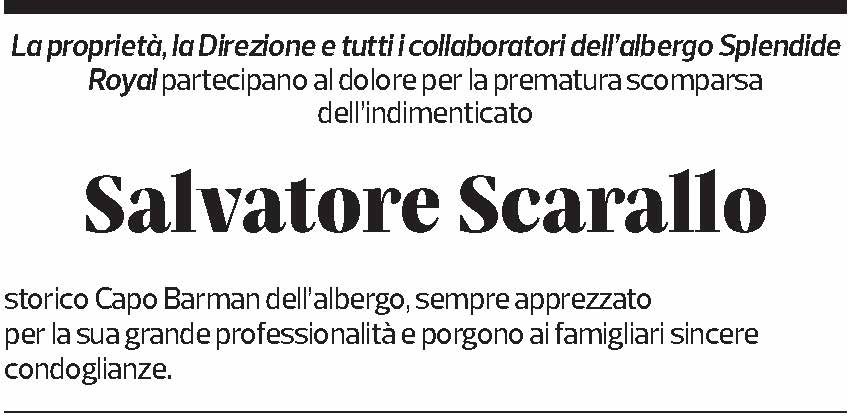 Annuncio funebre Salvatore Scarallo