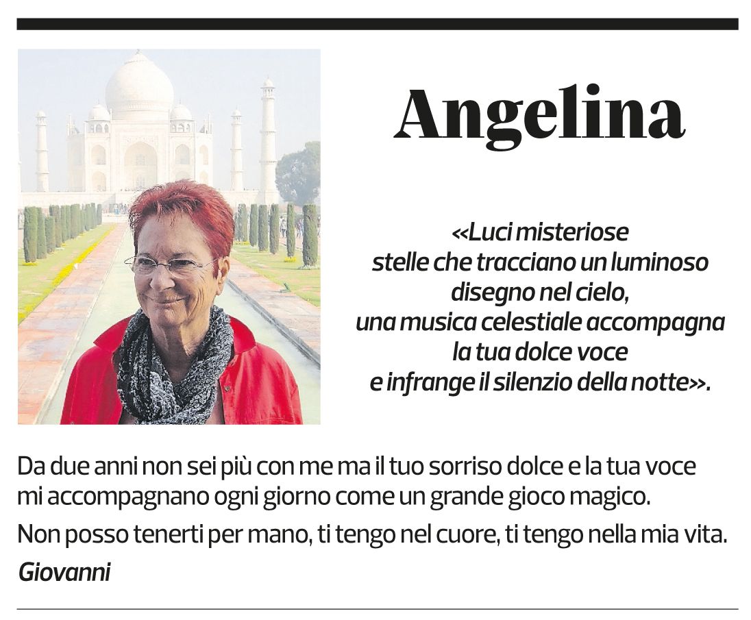 Annuncio funebre Angelina 