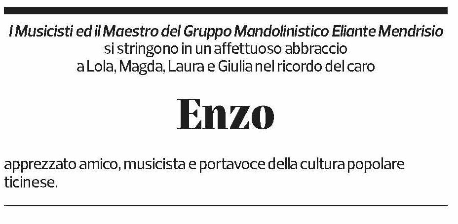 Annuncio funebre Enzo 