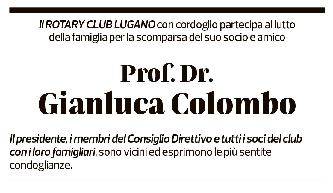 Annuncio funebre Gianluca Colombo