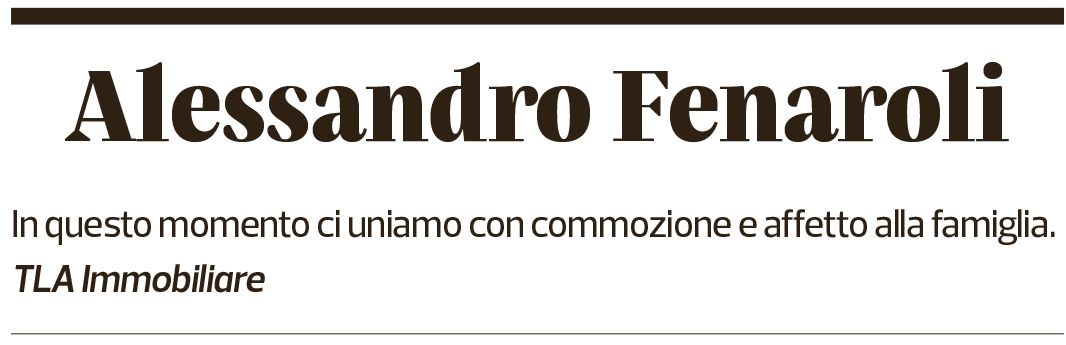 Annuncio funebre Alessandro Fenaroli