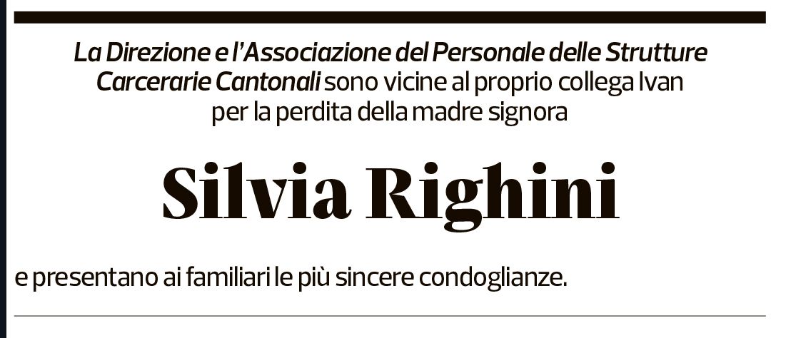 Annuncio funebre Silvia Righini