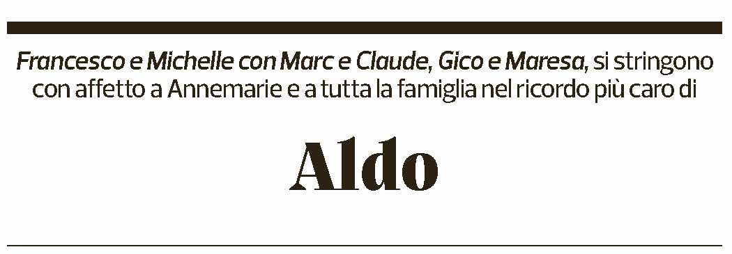 Annuncio funebre Aldo Crivelli