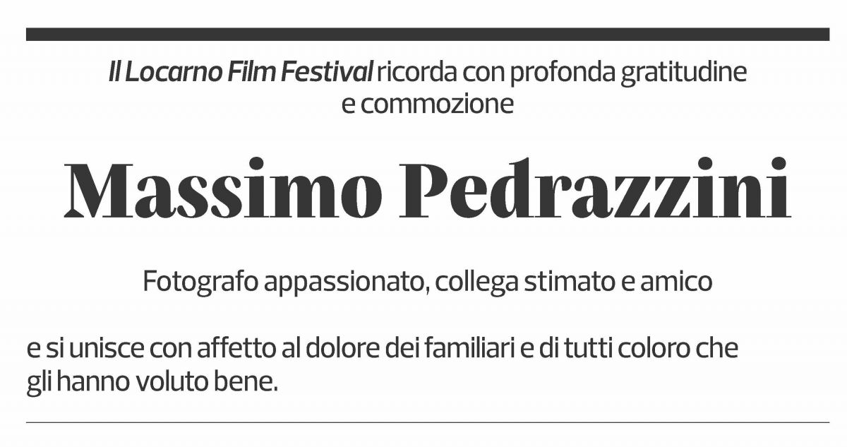 Annuncio funebre Massimo Pedrazzini