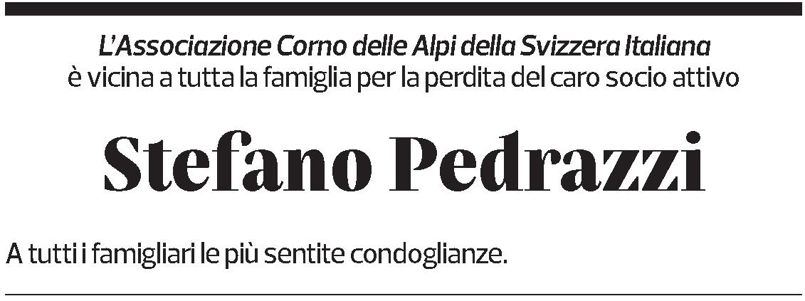 Annuncio funebre Stefano Pedrazzi