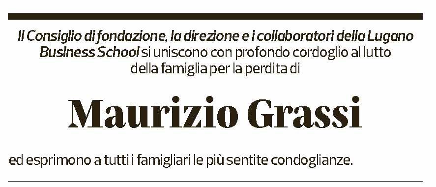 Annuncio funebre Maurizio "mamo" Grassi