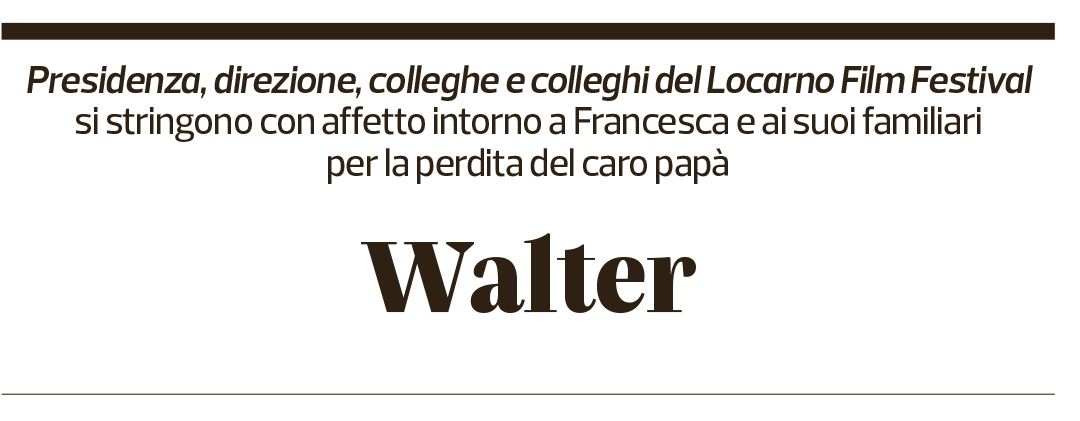 Annuncio funebre Walter 