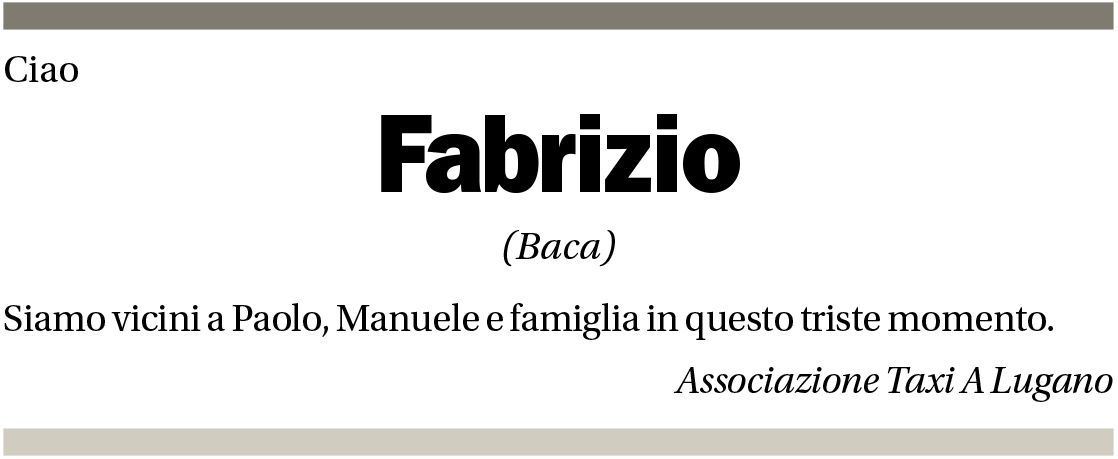 Annuncio funebre Fabrizio Baccanelli