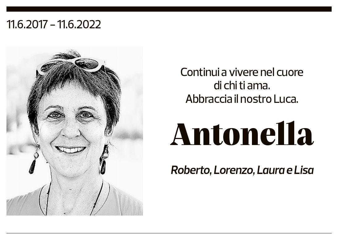 Annuncio funebre Antonella -