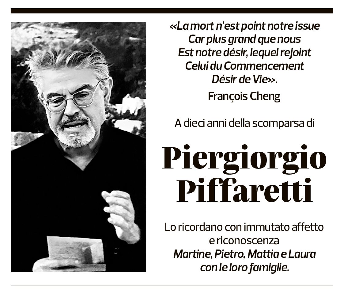 Annuncio funebre Piergiorgio Piffaretti