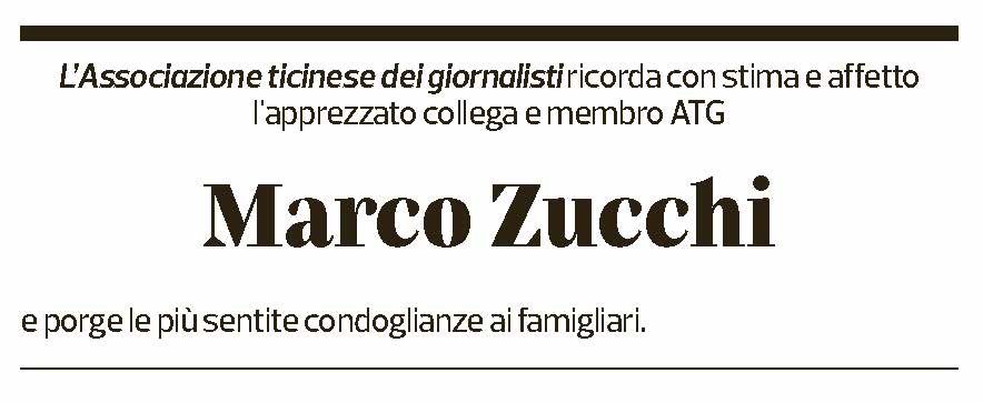 Annuncio funebre Marco Zucchi