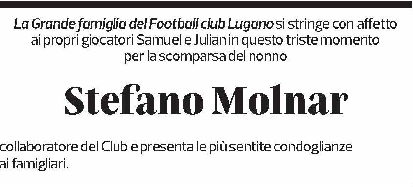 Annuncio funebre Stefano Molnar