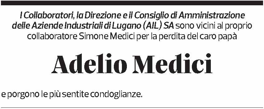 Annuncio funebre Adelio Medici