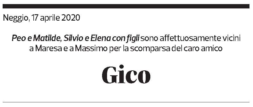 Annuncio funebre N H Gianfranco Dei Conti Riccardi