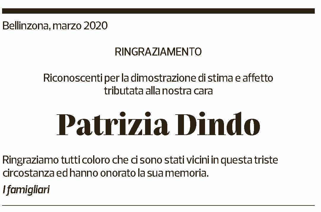 Annuncio funebre Patrizia Dindo