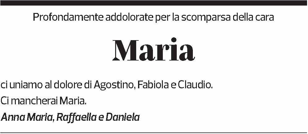 Annuncio funebre Maria Bosco Gianotti